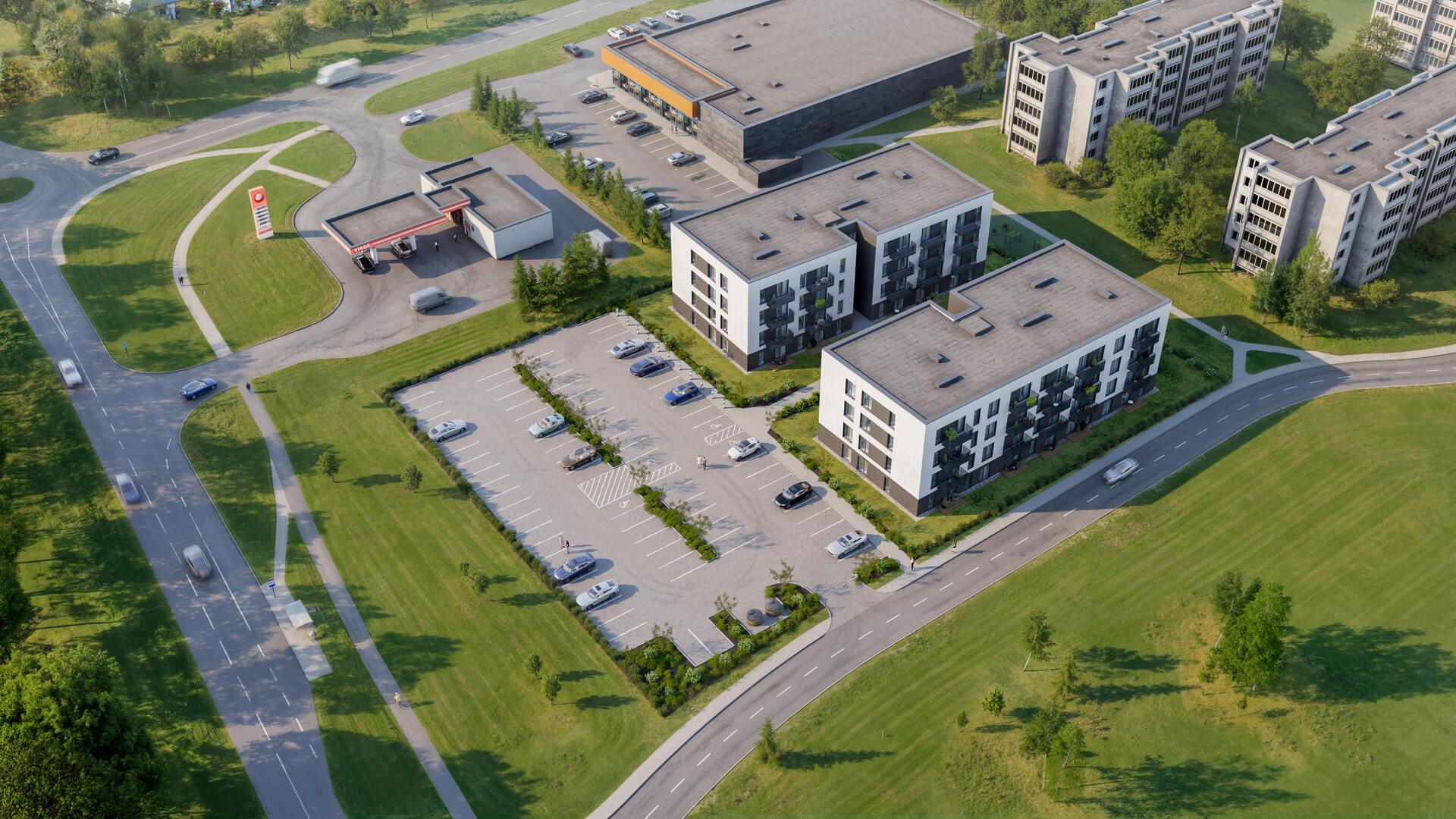 Modernus gyvenamasis plotas