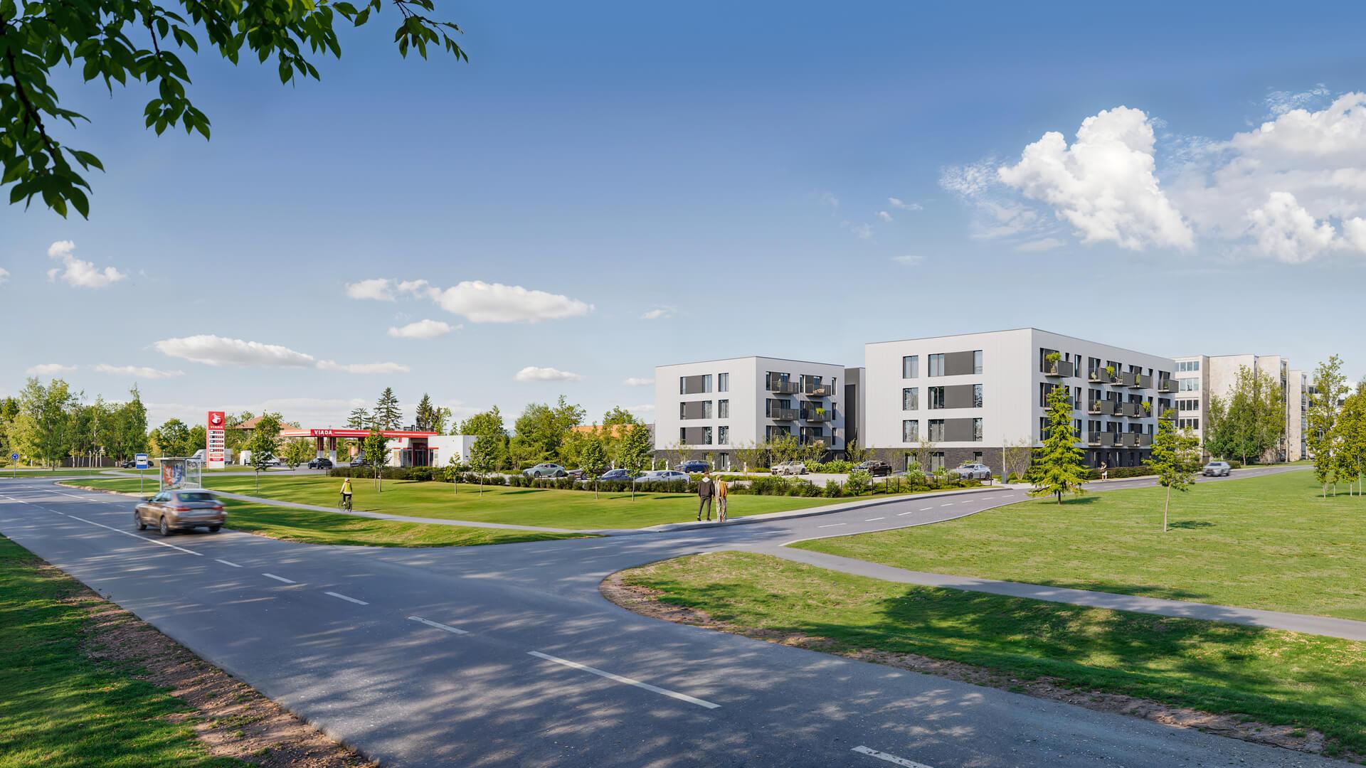 Mažaukštė statyba, niekas neužstos šviesos